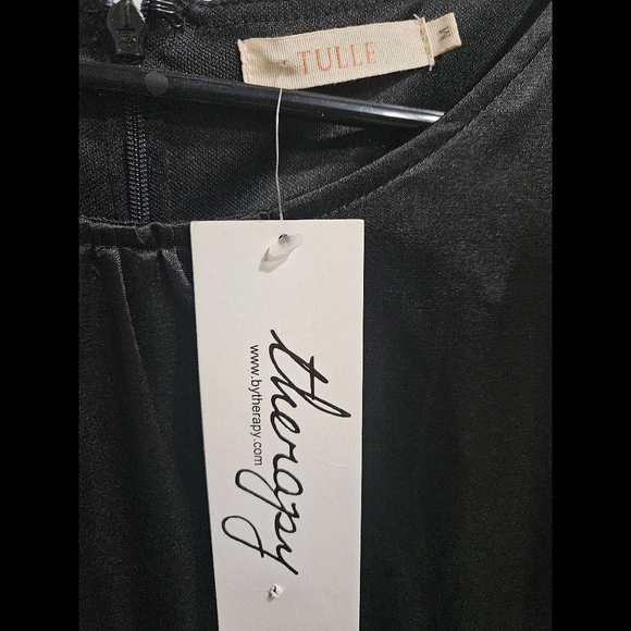 Black Peplum Dress - Picture 3 of 3